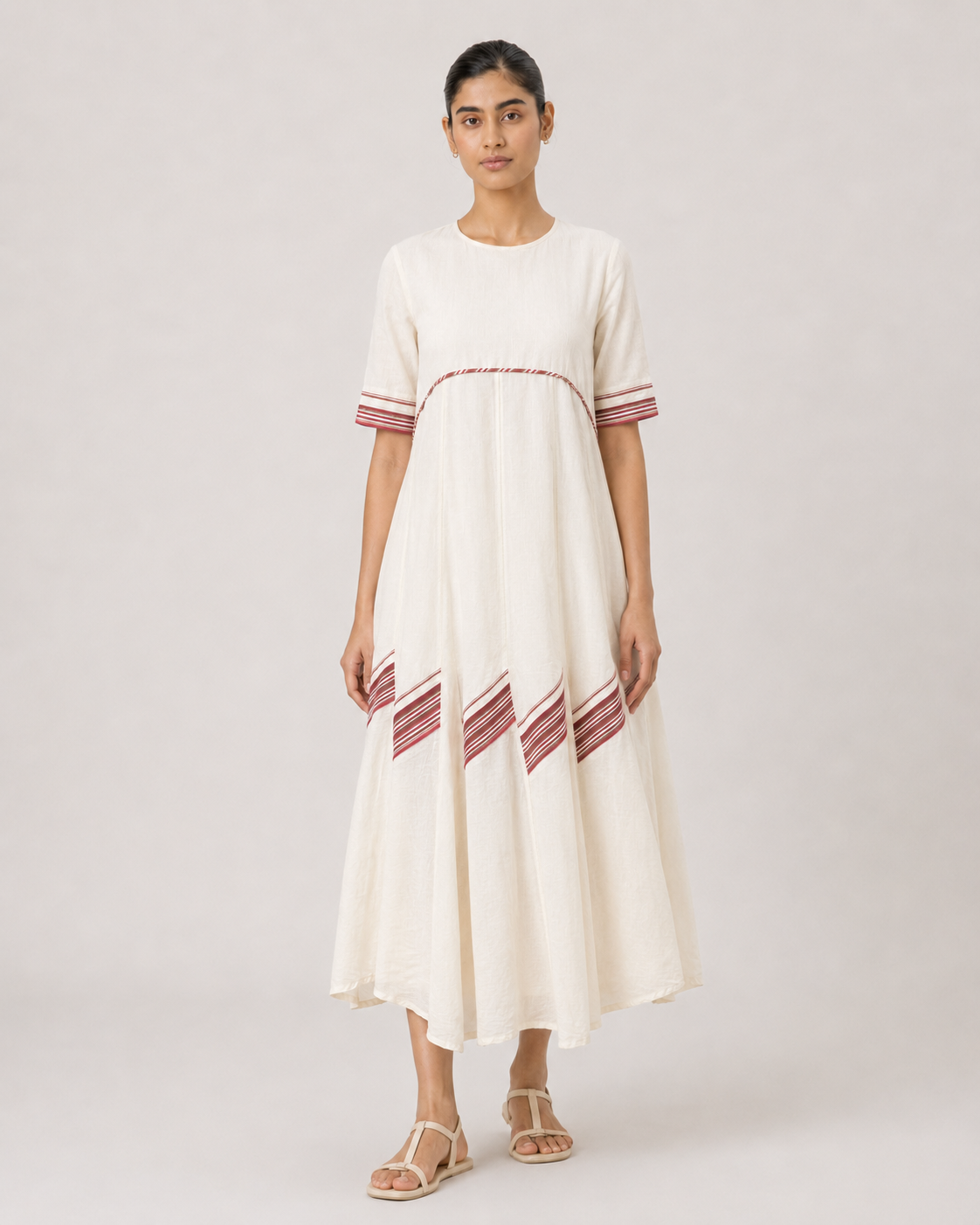 Eloise- Burgundy stripes