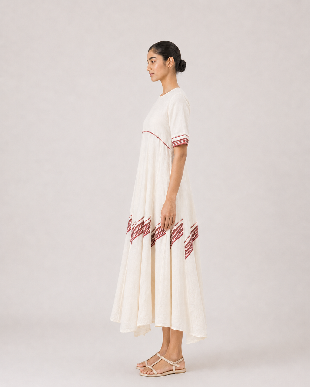 Eloise- Burgundy stripes