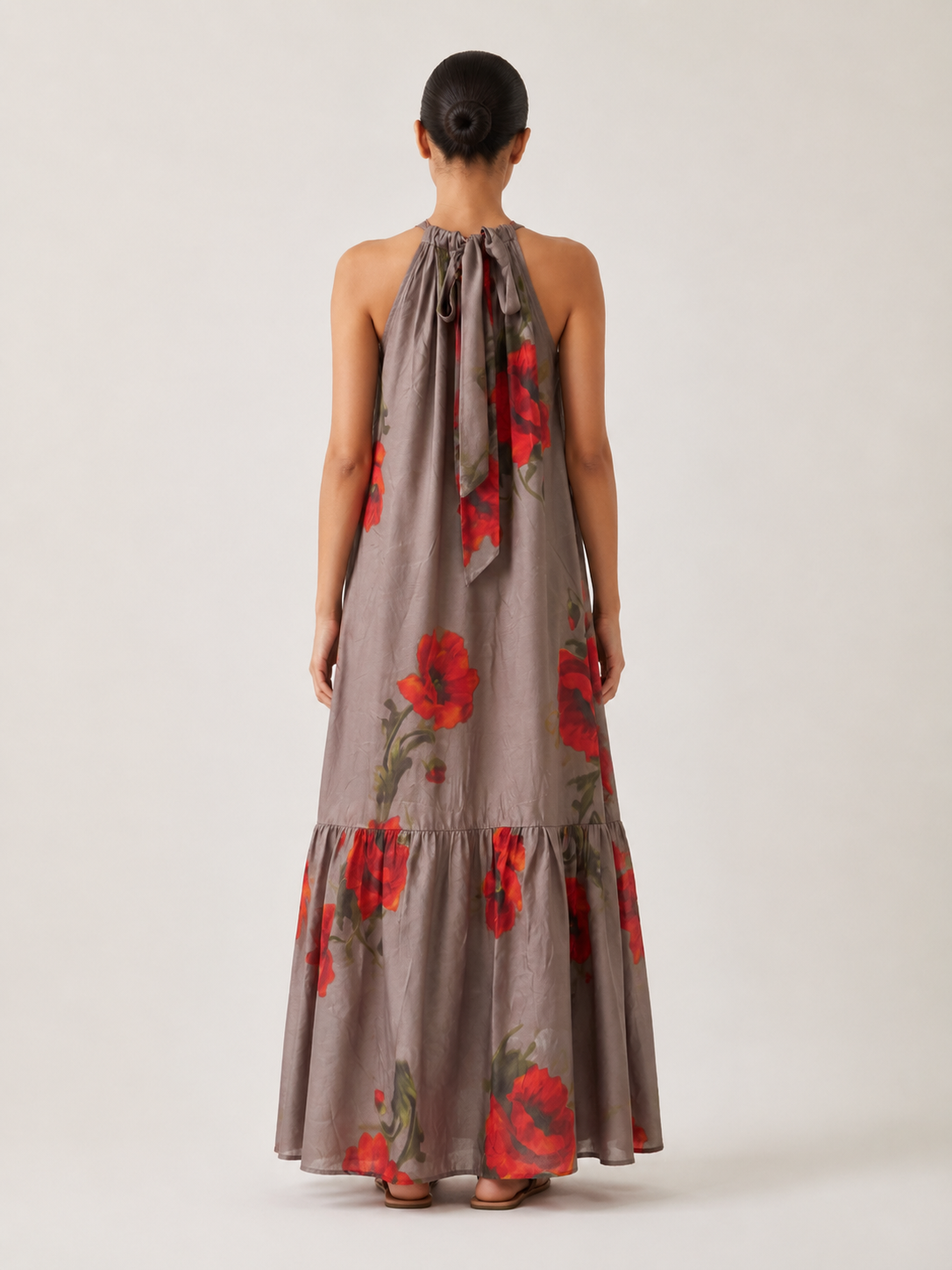Esther Dress- Grey Poppy