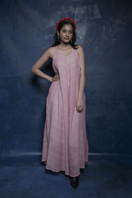 Handwoven Juliet Dress- Pink