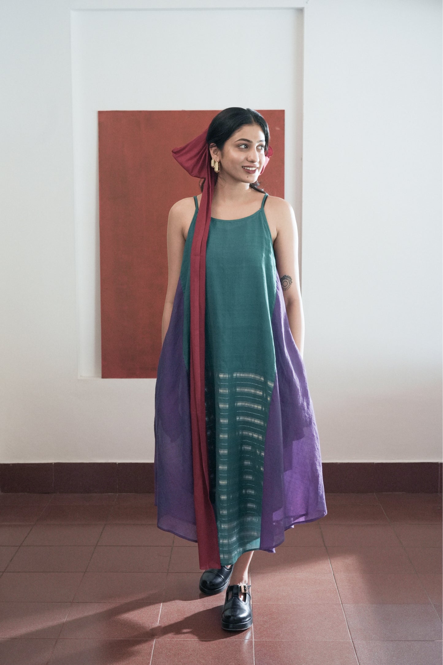 Handwoven Zari Jennis Dress