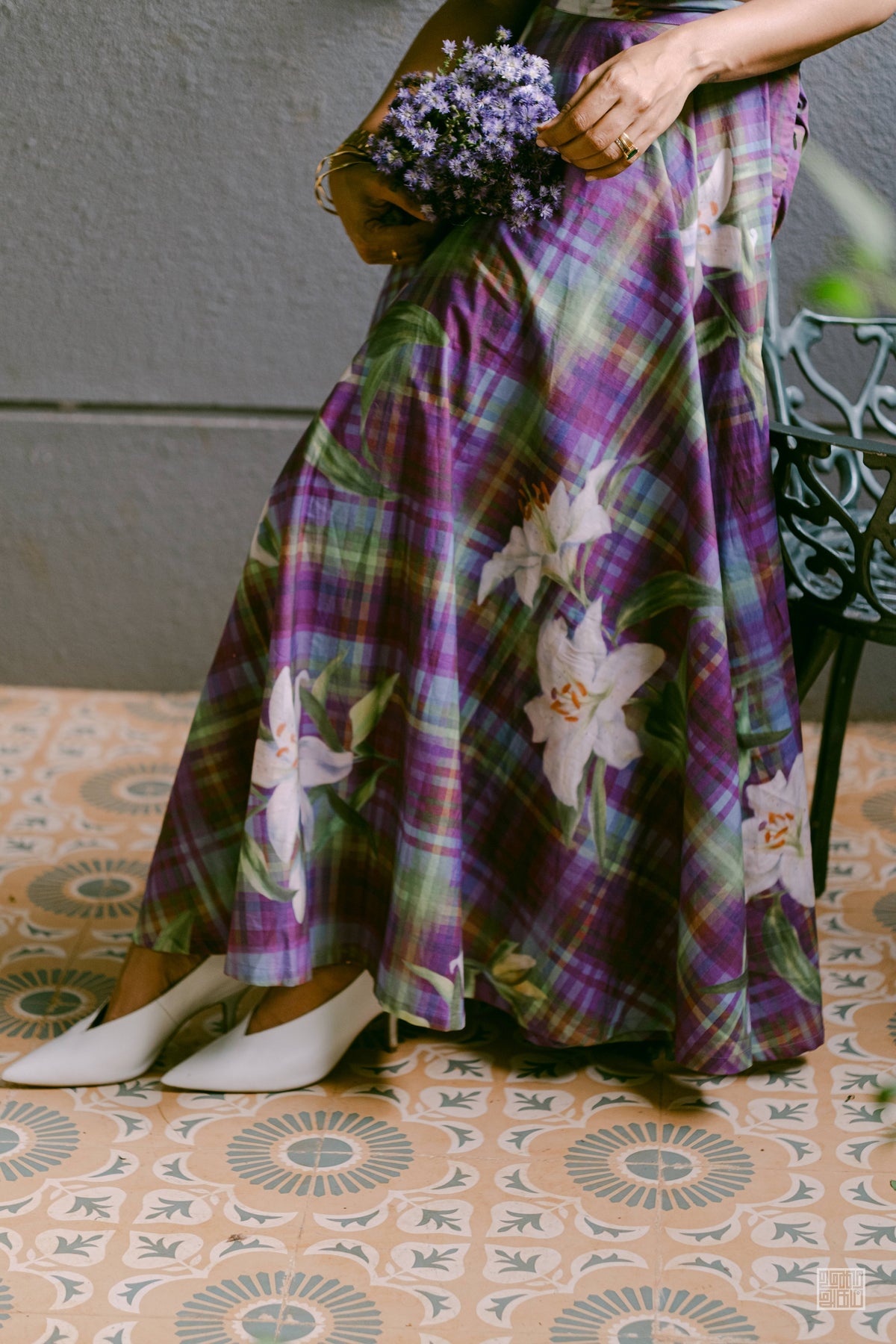 Alice Top and Zen Skirt- Violet Plaid