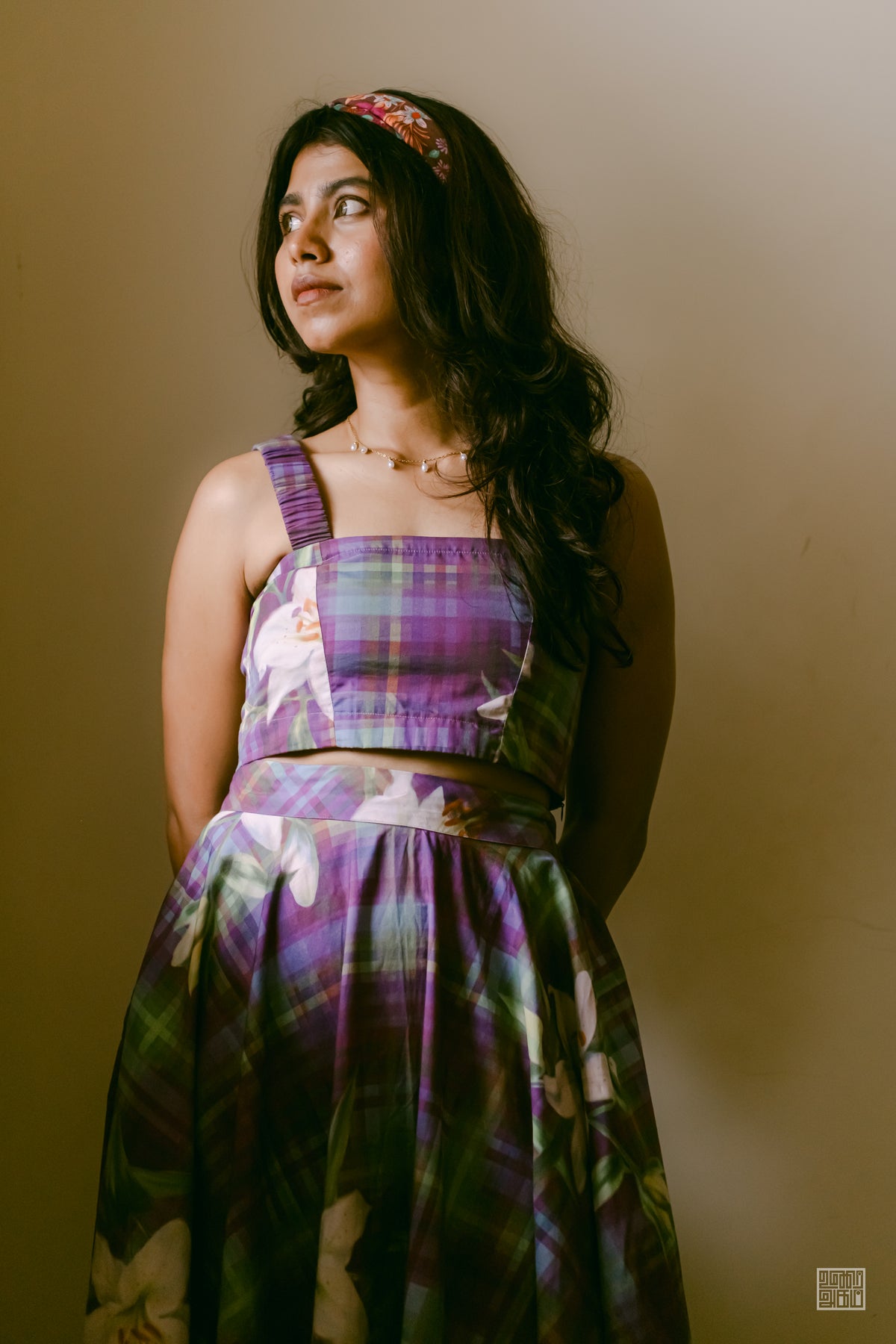 Alice Top and Zen Skirt- Violet Plaid