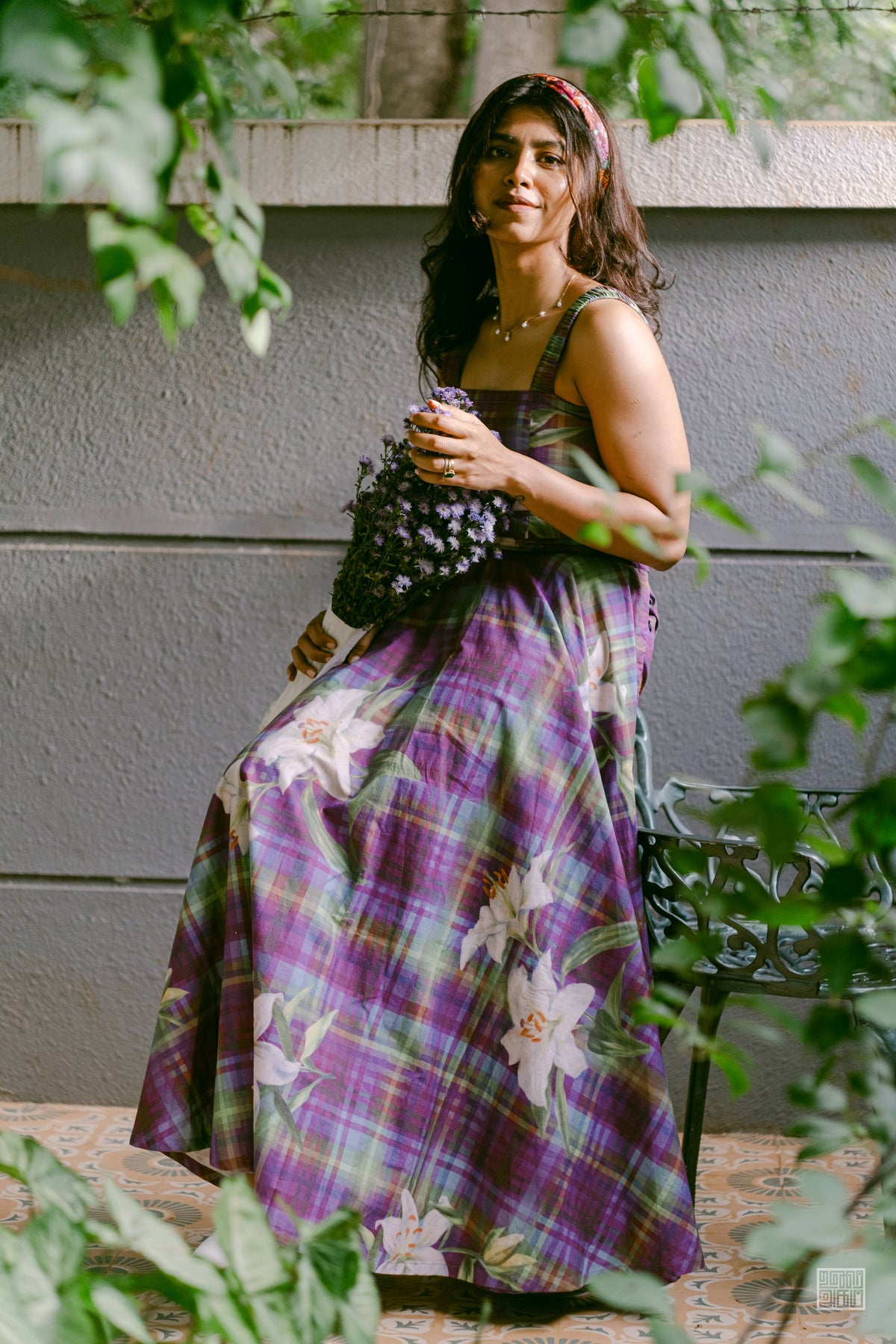 Alice Top and Zen Skirt- Violet Plaid