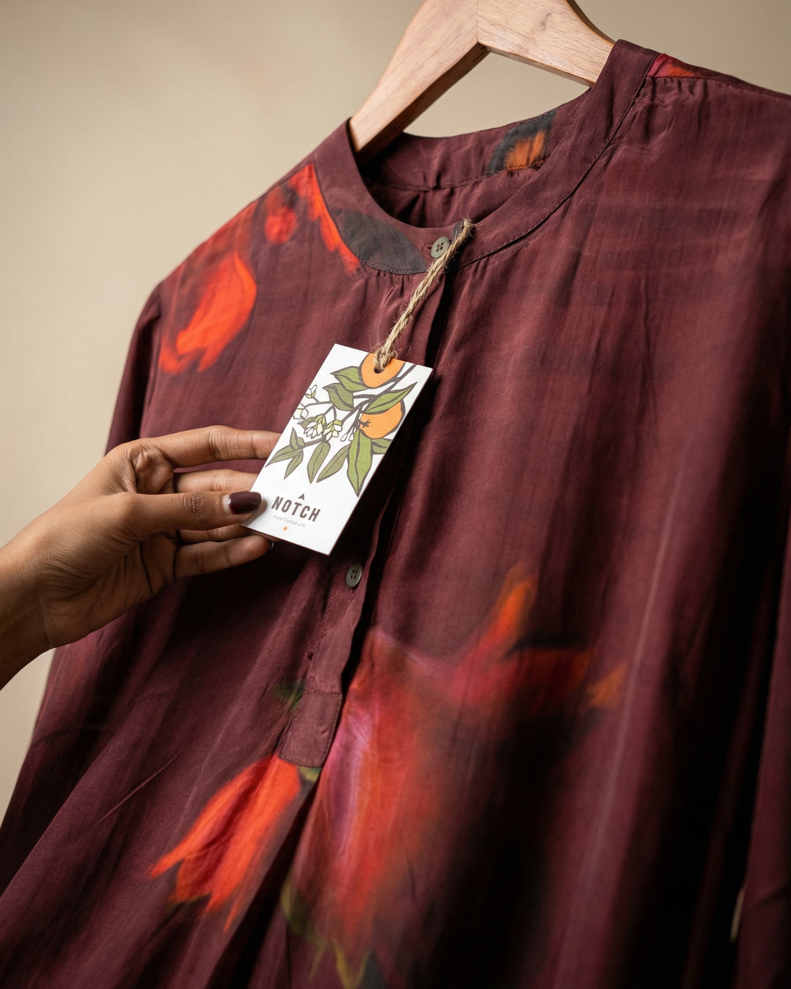 Reuben Co-ord set- Burgundy Print