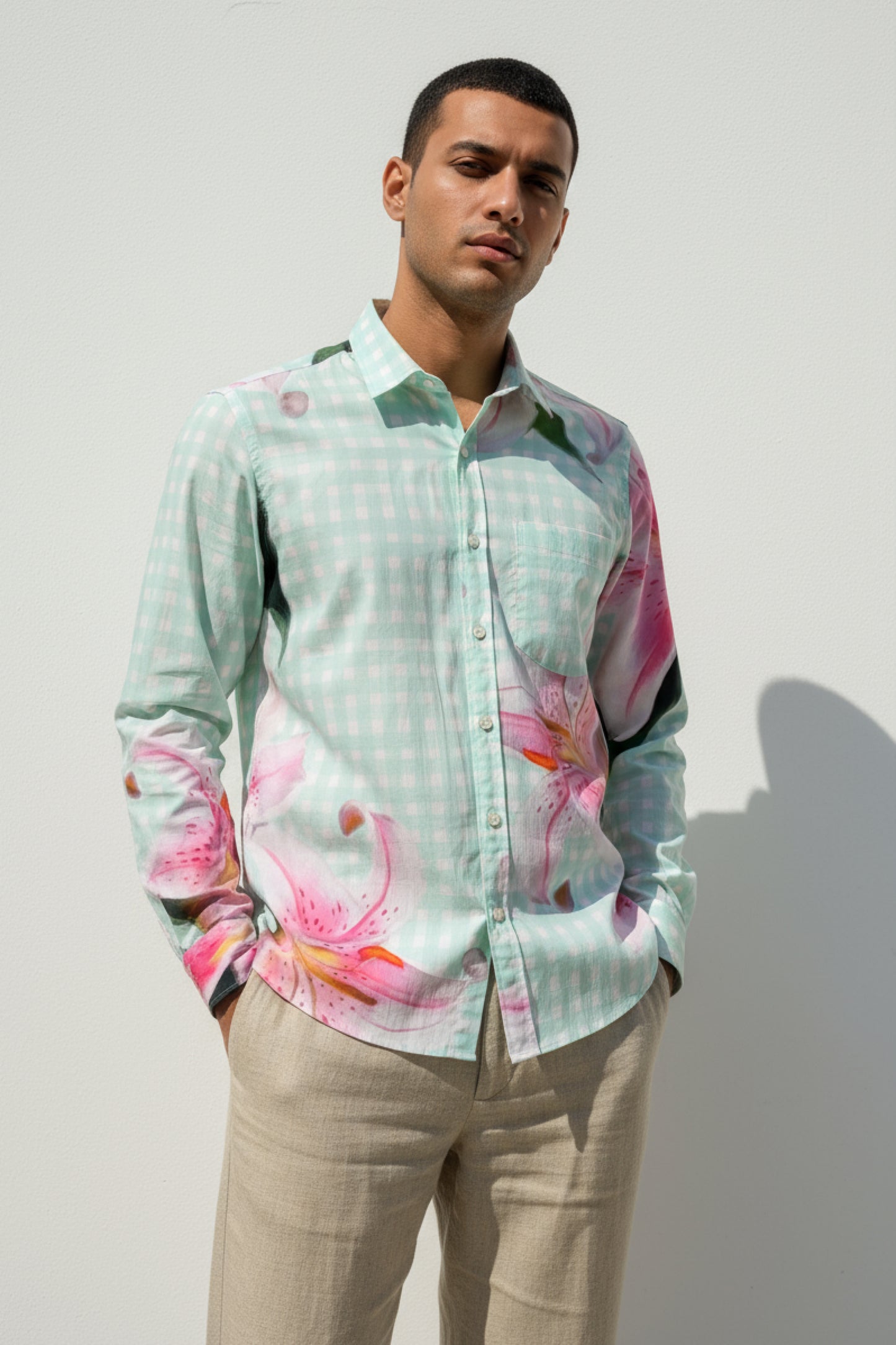 Adam Shirt- Mint Lily