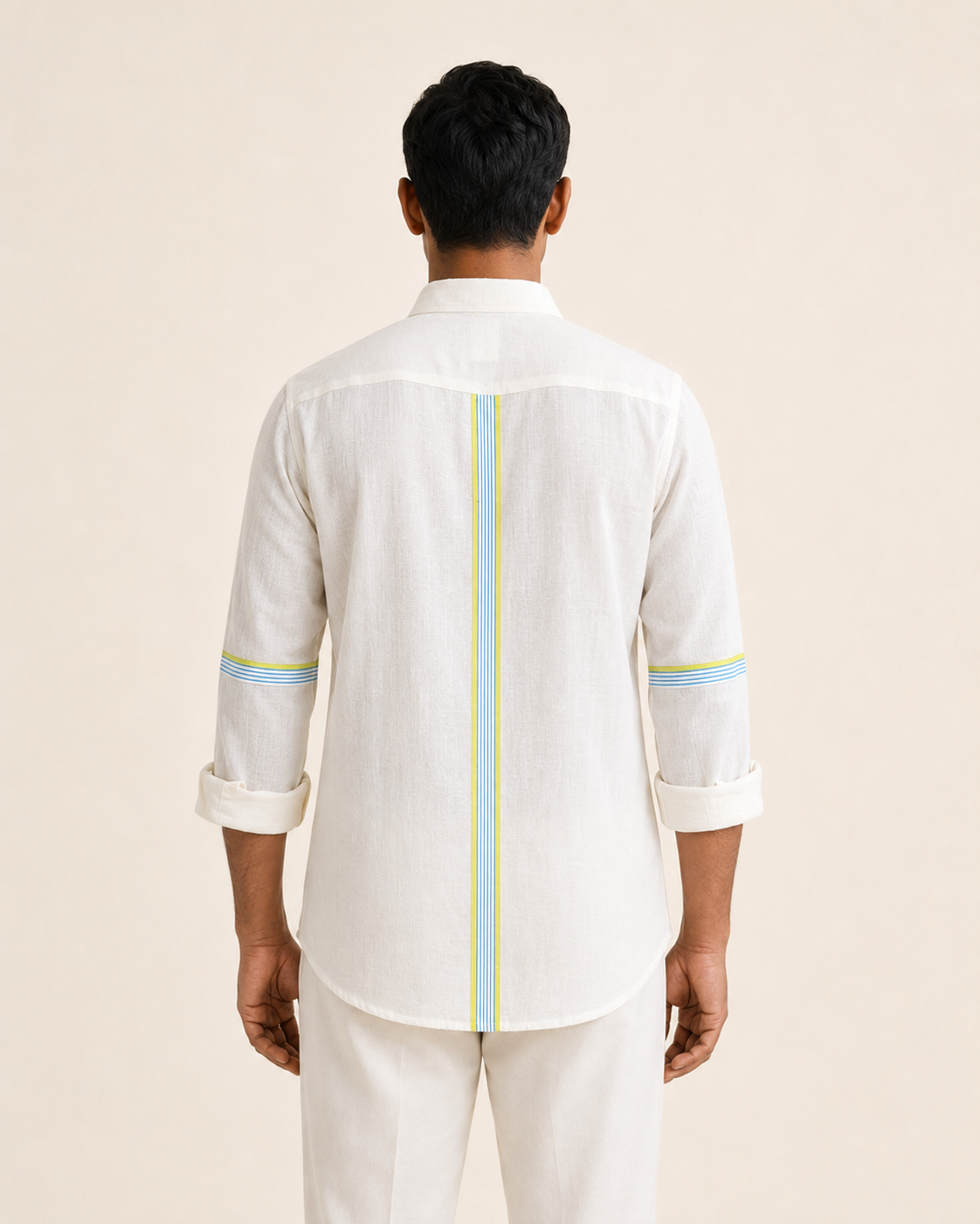 Noah Shirt- Yellow and blue stripe