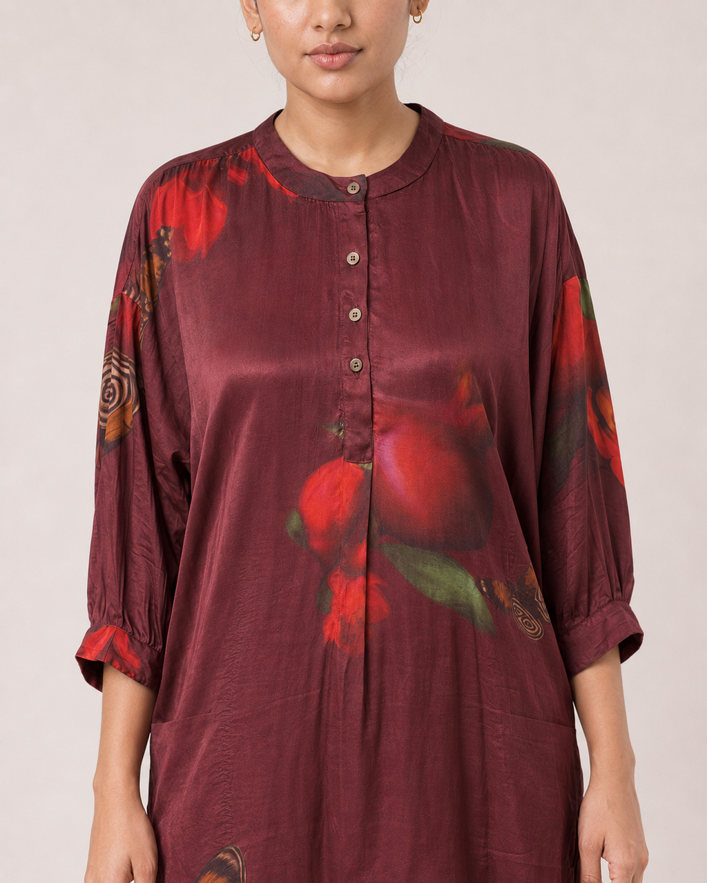 Reuben Co-ord set- Burgundy Print