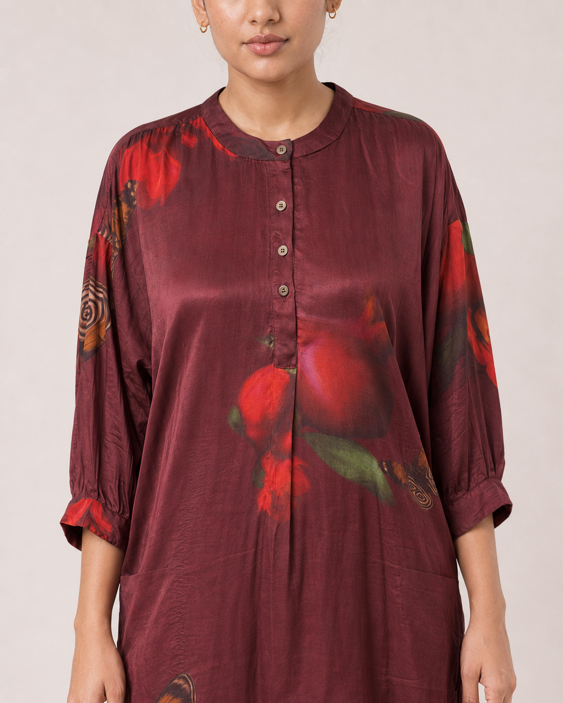 Reuben Co-ord set- Burgundy Print