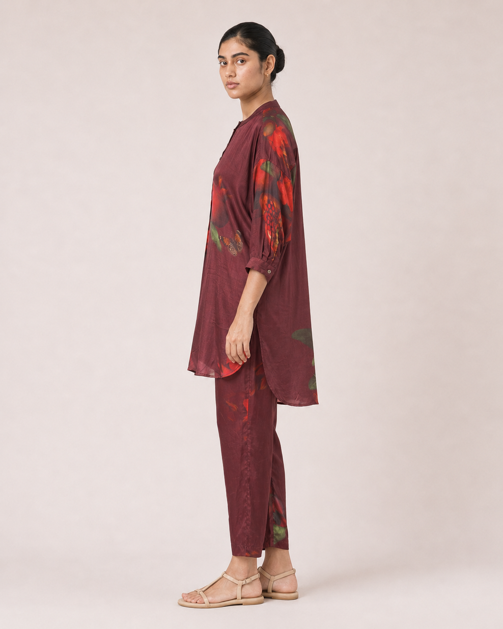 Reuben Co-ord set- Burgundy Print