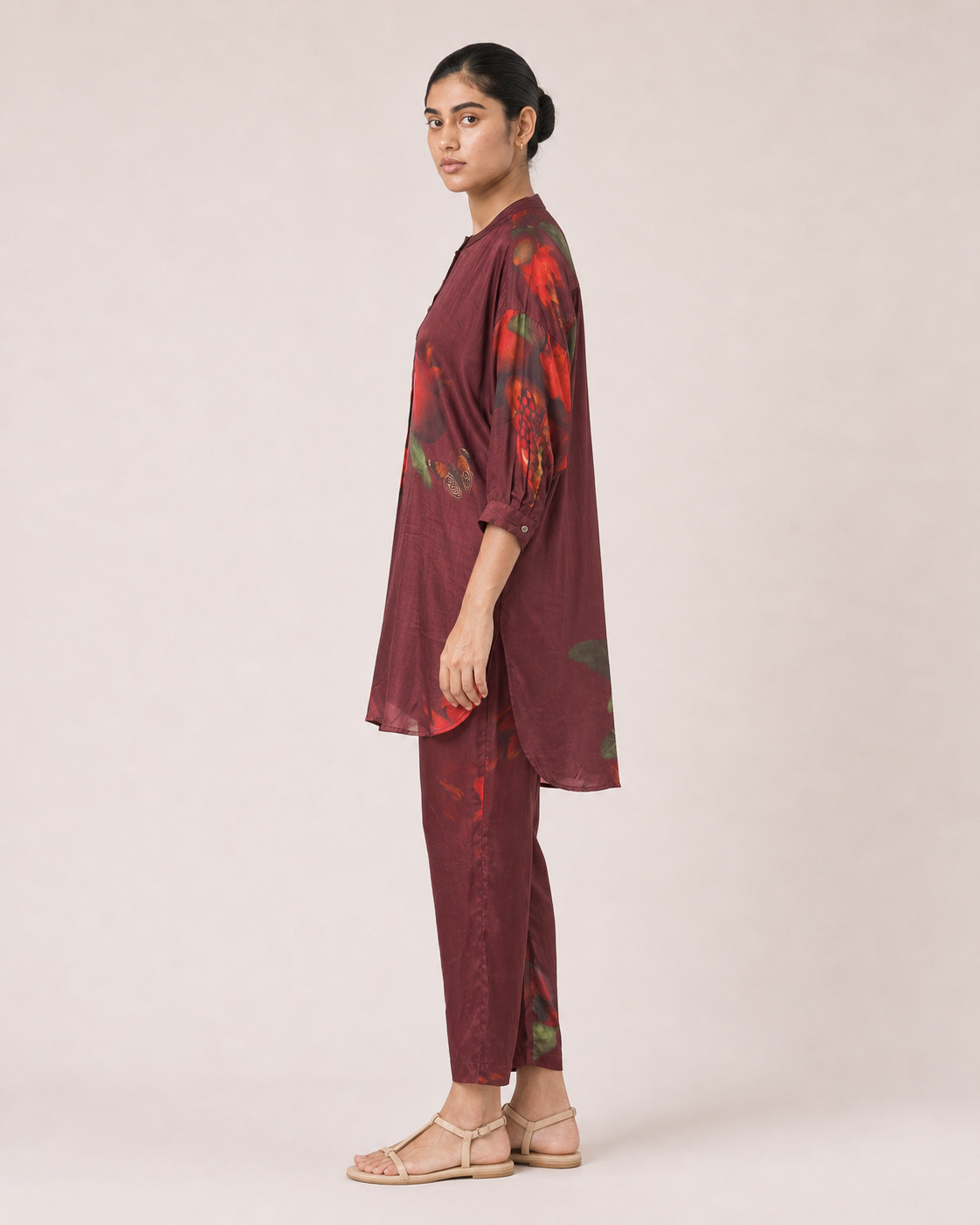 Reuben Co-ord set- Burgundy Print