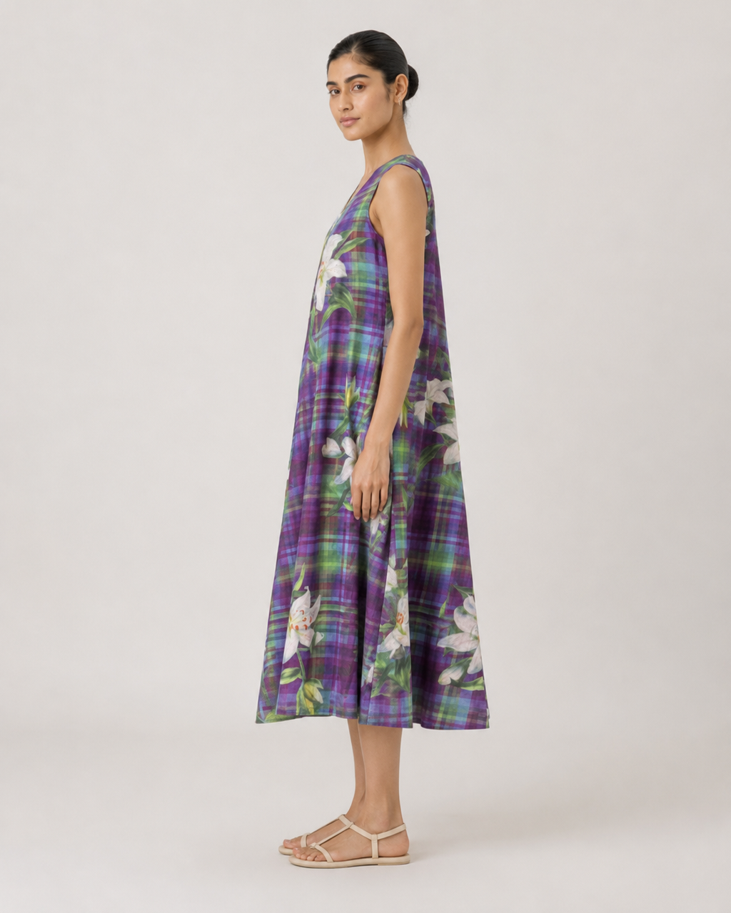 Ruby Dress- Violet Check
