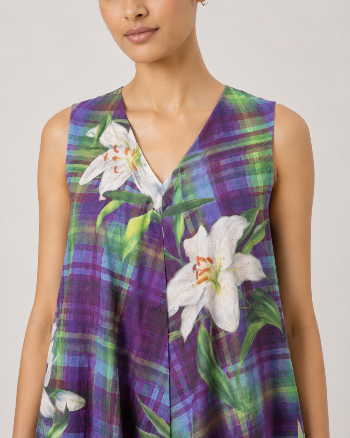 Ruby Dress- Violet Check