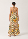Andrea Dress- Lemon plaid