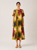 Yara Dress- Green Print