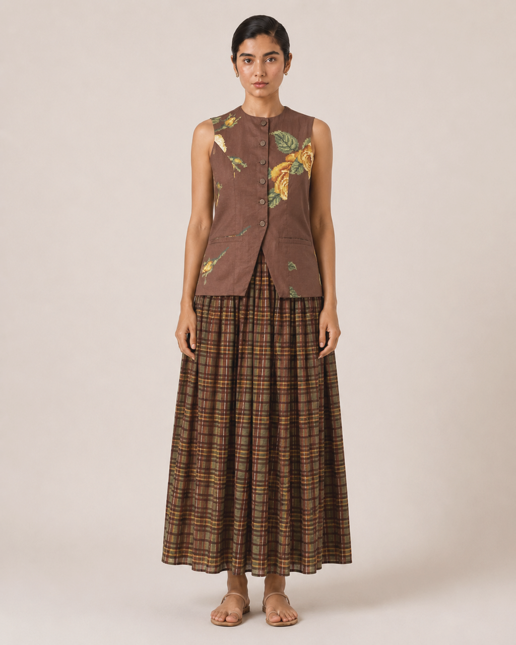 Lauren- Brown Checks