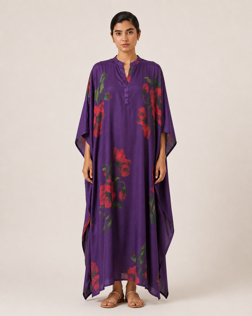 Zara Kaftan- Violet Print